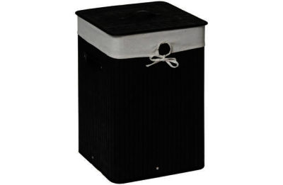 Premier Housewares Square Laundry Hamper - Black